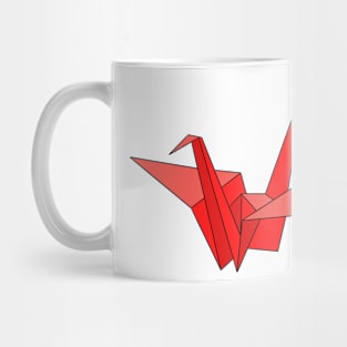 Red origami crane Mug
